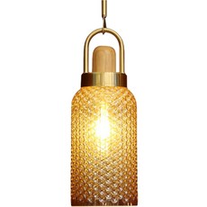 삼성인테리어조명 크리스탈 A형 팬던트 일반후렌치형 엔틱 빈티지 식탁등, 브라운