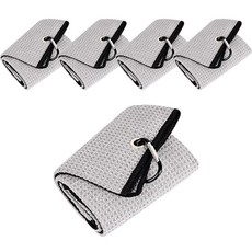 Daily Living 高爾夫瑜珈鬆餅格運動毛巾 5入, 淺灰色, 5個