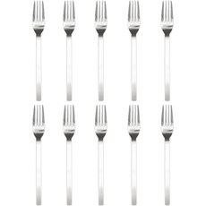 Williv 304 不銹鋼皮諾餐具餐叉, 銀, 單品, 10個
