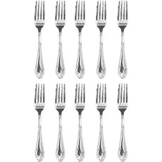 Willive 不鏽鋼復古餐具, 10個, 銀色