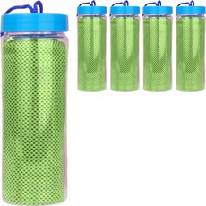 Daily Living 涼感毛巾 冰涼運動毛巾 5入, 綠色, 5個