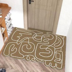 I'm Line線條風格玄關線圈地墊 STYLE1 50*80cm, 混色, 1個