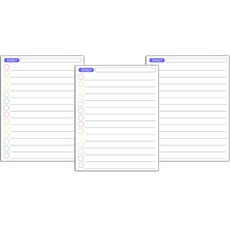 Noreu Noreu 彩虹週記月記磁吸式行程表便條紙 3入, 單一顏色, 1個