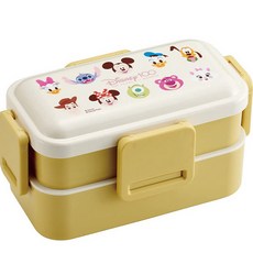 Skater 迪士尼 PFLW4AG 2層便攜式容器 600ml, 1個, 米奇老鼠的朋友們