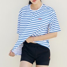 Daynic女款條紋防曬衣寬鬆短袖+短褲套裝