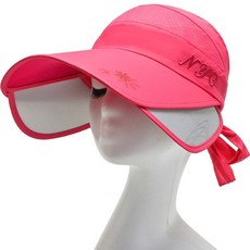 Sonio 全帽沿空頂帽 遮陽帽 翼型帽, 02 玫瑰紅