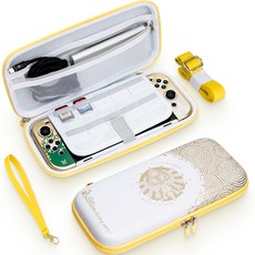 HOHOO 任天堂 Switch OLED 收納包 保護殼 輕薄 硬殼 薩爾達傳說 王國之淚 主題 AK, 單一商品, 1個