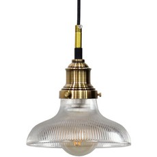 三星室內照明 梳紋2 玻璃吊燈 一般法蘭盤 彩色玻璃 餐桌燈, 透明