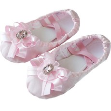 女童緞帶寶石緞面鞋