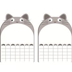 Noreunoreu 可愛角色冰箱磁吸日程表 2入, 老鼠, 2個