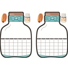 노르노르 귀여운 캐릭터 냉장고 붙이는 일정표 2p, 유리병