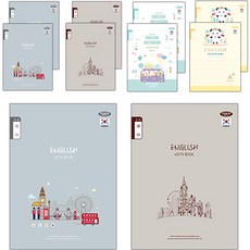 PENPIA 800 國小裝訂 3-6年級 英文筆記本, 隨機出貨, 10個