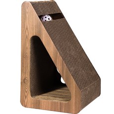 Chilsi 貓咪瓦楞紙攀爬貓抓板 木紋, 1個, B款
