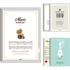 PENPIA 3 000 二手音樂線圈筆記本5款組合, 隨機出貨, 1套