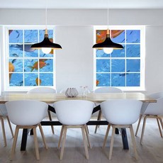 바우 P D 식탁 주방 포인트 일반후렌치 칼라갓 조명, 블랙