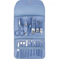 지앤와이 네일케어 손톱깎이 16종 세트, 1세트, 블루