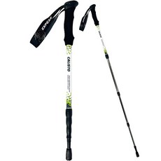 Expeak Calisto 4節 7075硬鋁防震登山杖 2入 + 專用收納袋套組, 冰綠色(登山杖)
