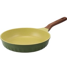 FOURSEASONS 인덕션 국산 올리브그린 우드 프라이팬, 22cm, 1개