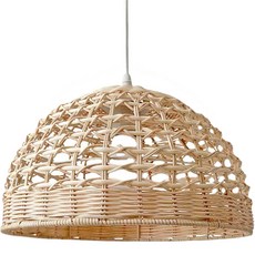 요롬코롬 라탄 전등 갓 펜던트