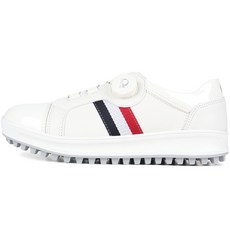 NEXT Q 女款手工皮革高爾夫球鞋 NQ177 黑白紅三線款