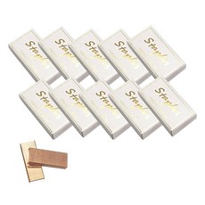 TUCO.B 金屬訂書針 玫瑰金 1000入, 33針號, 10個