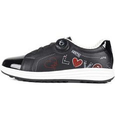 NEXT Q 女款手工皮革高爾夫球鞋 NQ178 手繪Love款