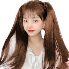 GABAL WITH 雙馬尾綁帶馬尾 2件組, 金棕色, 1套