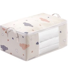 DM 러브 클라우드 이불 정리함 대형, 1개, 크림베이지