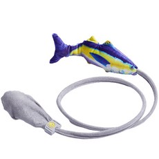 BUTU PET 貓用仿真會動貓薄荷魚玩具, 鯖魚, 1個