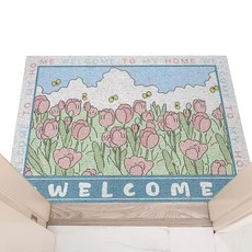 I'm Line 玄關線圈地墊 STYLE1 50 x 80公分, 混色, 1個