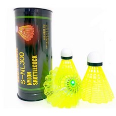 Severo 夜光尼龍羽毛球 S-NL300, 混色, 3入, 1組