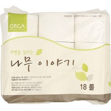 ORGA 捲筒衛生紙 40m x 3層, 1個, 18入