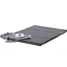 KOKIRI LIVING 折疊式3層床墊, 8厘米, 黑色