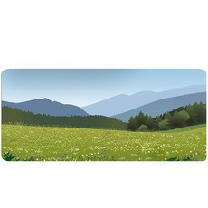 라이프스윗 감성 풍경화 노트북 키보드 마우스 장패드, 09