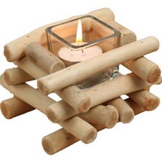 手工木製燭台, 單一顏色