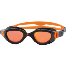 ZOGGS Predator Flex 鈦合金開放水域護目鏡 461054, 灰+黑+橙