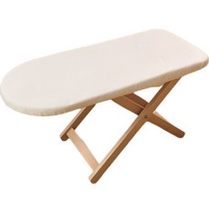 IanLiving Bonito折疊式堅固原木坐式燙衣板, 象牙白