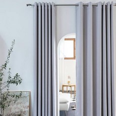 nuguna 午夜記憶塑形穿孔式窗簾 2件組, 薰衣草紫