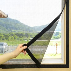 Janus Net魔術貼密實防蟲網黑色+魔術貼黑色套組, 1組