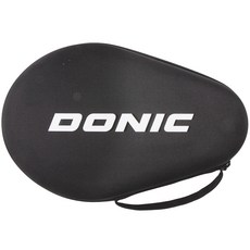 DONIC 桌球拍硬殼圓形硬殼, 黑色