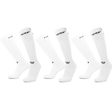 FUERZA 足球襪, 3個, 白色