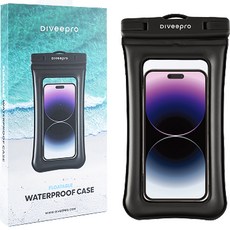 Diveepro 空氣氣囊手機防水袋, 黑色, 1個