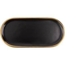 TEMPLY 多用途陶瓷收納托盤, 黑色