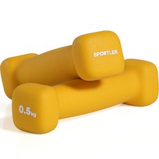 스포틀러 네오프렌 미용아령, 2개, 0.5kg