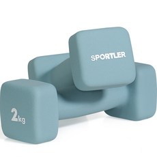 스포틀러 네오프렌 미용아령, 2개, 2kg