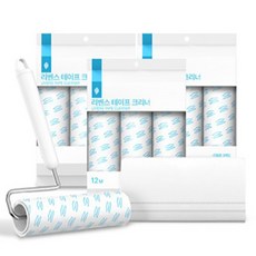 LIVENS 除塵黏毛滾筒+立架盒+除塵紙補充包 10包入, 1組