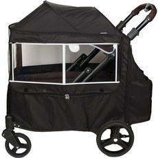 와우베이비 폼포라 웨건 사계절커버, 블랙, 1개