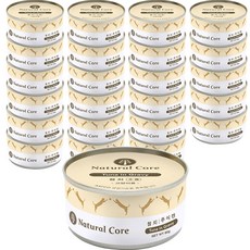 네츄럴코어 고양이 주식캔, 참치맛, 80g, 24개