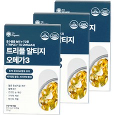 Triple rTG Omega-3維他命D&E膠囊, 39g, 3個