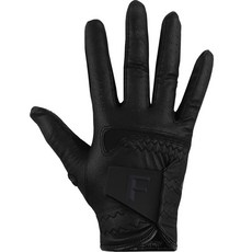 GOuft 男性用蜘蛛網反向全動力防滑高爾夫手套 右手穿戴, 黑色/黑色, 1個